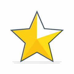 Obraz premium Golden Star Icon