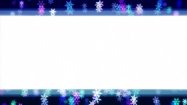 Looping Snowflake Background Asset