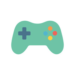 Green video game controller console. © daksarupa
