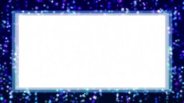 Looping Snowflake Background Asset