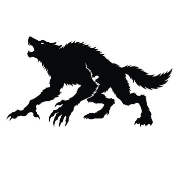 Stalking Werewolf Silhouette