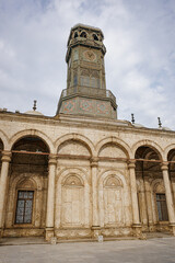 Fototapeta premium Cairo, Egypt - 26 Jan 2026: The Muhammad Ali Mosque or Alabaster Mosque, The Citadel of Cairo or Citadel of Saladin, Cairo, Egypt
