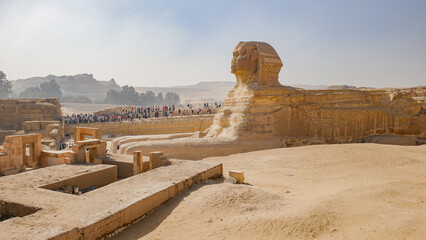 Giza, Egypt - 25 Jan, 2026: The Great Sphinx of Giza, Giza Pyramids and Plateau, Egypt © Mark