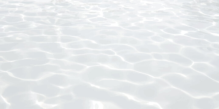 Clear bright water surface with gentle ripples and soft reflections Vector, illustration