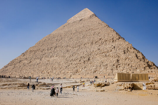 Giza, Egypt - 25 Jan 2026: Pyramid of Chephren (Khafre), Pyramids of Giza, Egypt