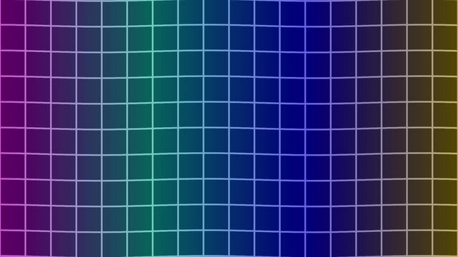 Futuristic tunnel perspective grid with digital motion