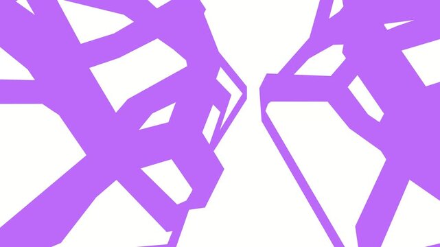 Light purple tangled shapes pulsing on screen.