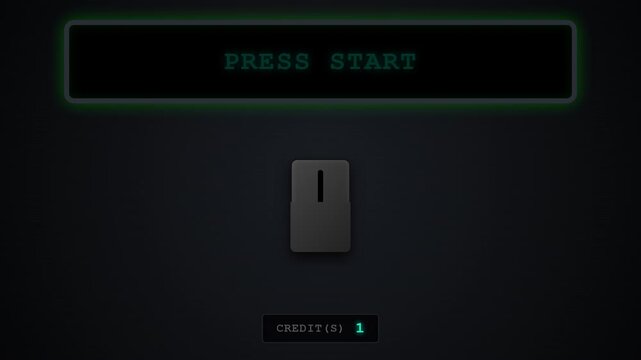 Arcade Game Start Screen Animation