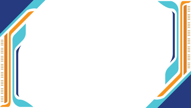 Minimal geometric certificate border background template