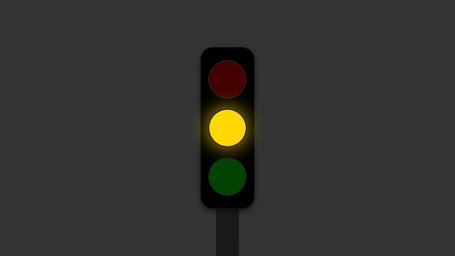 Traffic Light Cycle Animation