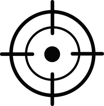 Crosshair Target Symbol Icon Vector Graphic