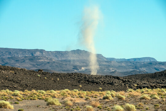 Dust Devil in the Danakil Desert