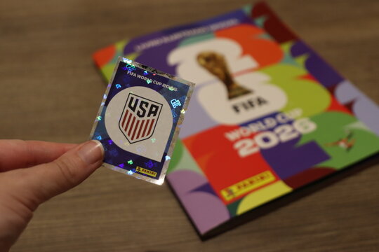 USA soccer confederation sticker from the FIFA World Cup 2026 Panini album