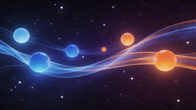 Abstract space spheres and light waves