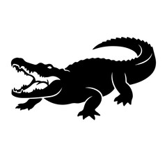 Fototapeta premium crocodile isolated on white background