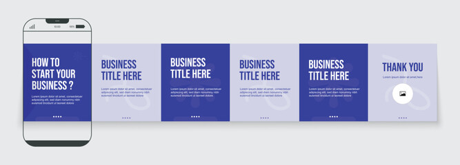 Editable social media carousel post banner set, modern and creative business carousel post template, corporate business marketing promotional carousel banner for motivational, quotes, blog template © Asset Craft