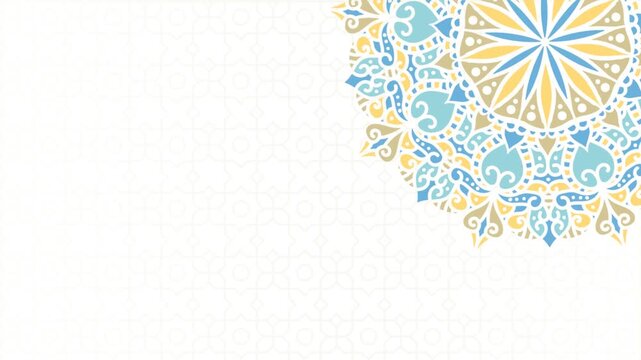 Elegant islamic geometric pattern with graceful flowing motion, showcasing cultural art and intricate arabesque design, perfect for decorative backgrounds or spiritual themes