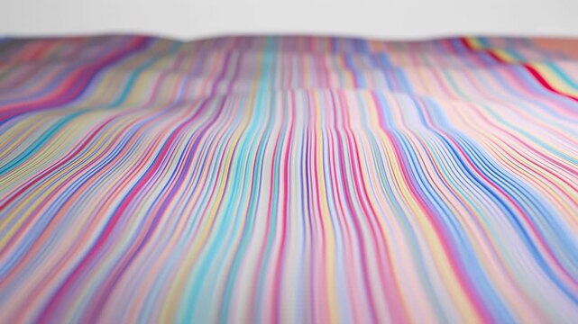 Colorful Thin Lines Flow Into Space Creating Textured And Visually Expansive Backgrounds For Designs