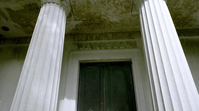 Neoclassical Chrysler Family Mausoleum with Doric Columns