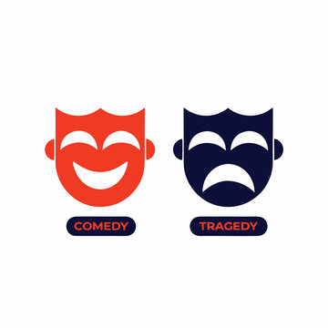Comedy and tragedy masks