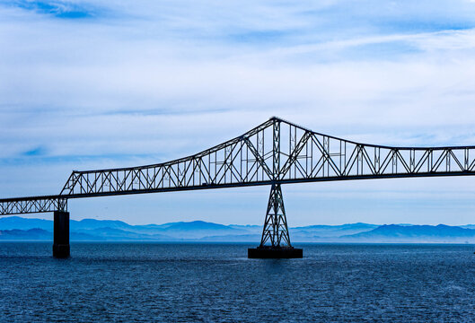 Astoria-Megler Bridge Spanning the Columbia River at Astoria