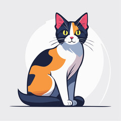 Obraz premium Calico Cat Illustration
