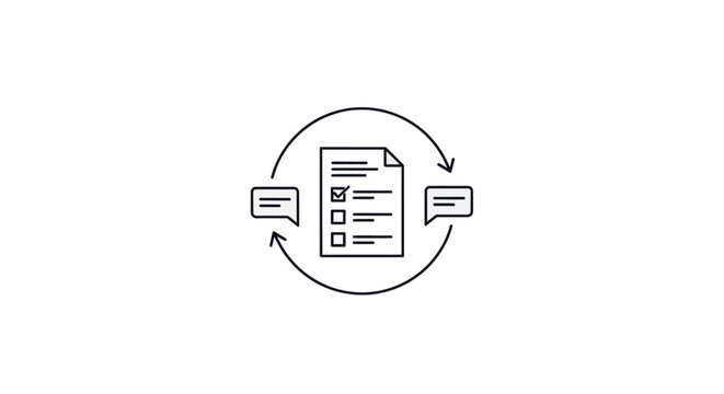 Document exchange and communication flow.