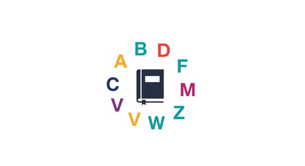 Floppy disk with colorful letters around. © Ahmad