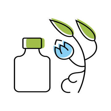 Mastic resin icon. Food and food additive line symbol. Color.