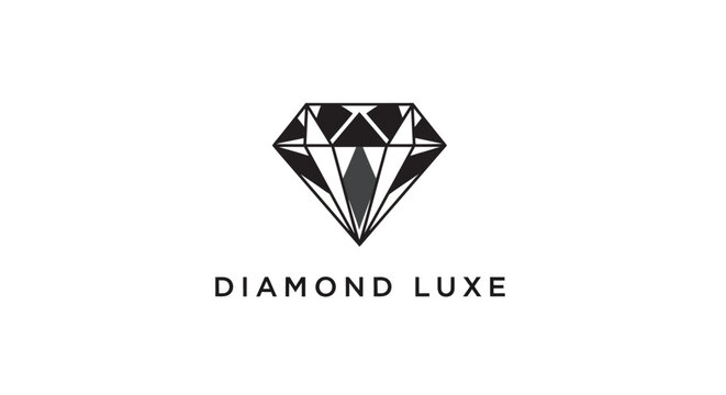 Geometric diamond illustration elegant graphic for business and design