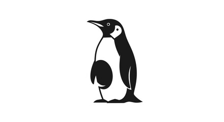 Penguin standing on the ground looking. © Abidzar