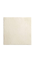 Fototapeta premium Rustic cream square tile isolated on transparent background, ready for design use in stickers, print on demand, clipart, T-shirt design, and sublimation projects.