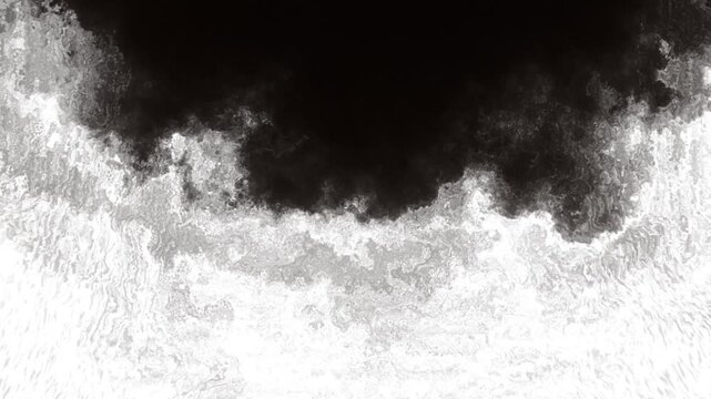 Black and white abstract texture resembling marble, smoke
