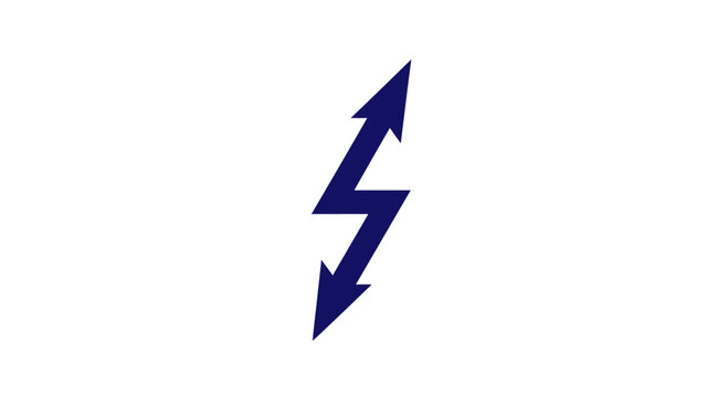 Blue lightning bolt symbol representing energy and power.