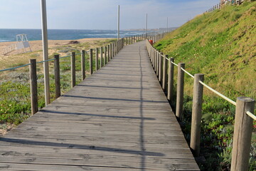Fototapeta premium A boardwalk on a beach