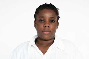 Portrait confident person white shirt © Rawpixel.com