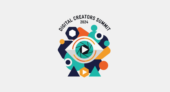 Digital Creators Summit 2024 Abstract Media Logo