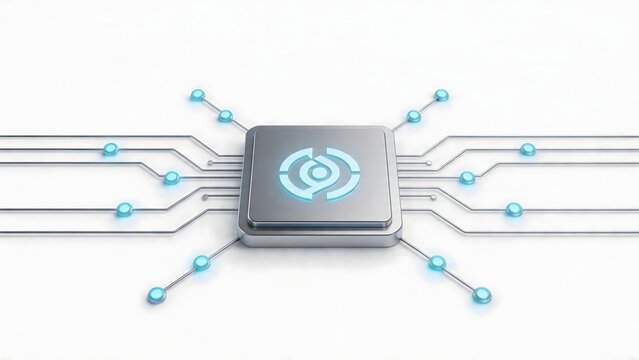 Microchip with circuit connections