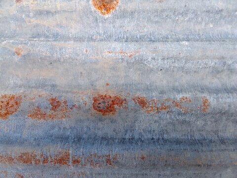 Rusted Galvanized Iron Sheet Background