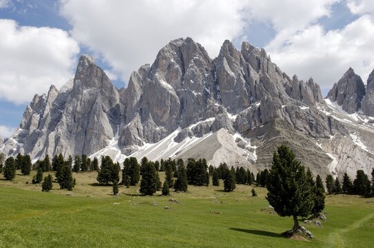 Geisler Spitzen, Geisler mountain, Dolomite Alps, Dolomites, South Tyrol, Italy