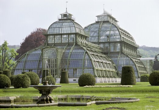 Glasshouse in the Sch&ouml;nbrunn Castle park - Vienna - Austria