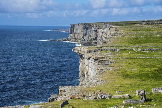 Rocky Cliffs of &Aacute;rainn, Aran Islands, Ireland