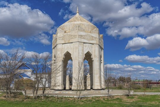 Mausoleum in Saray-Juek ancient settlement, Atyrau, Kazakhstan