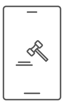 スマホ画面アイコン　オークション