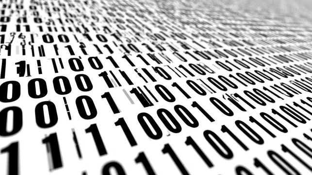 Illustration of Binary In A Digital World