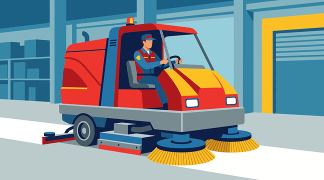 Industrial Floor Scrubber Cleaning Machine