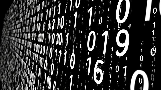 Illustration of Binary In A Digital World
