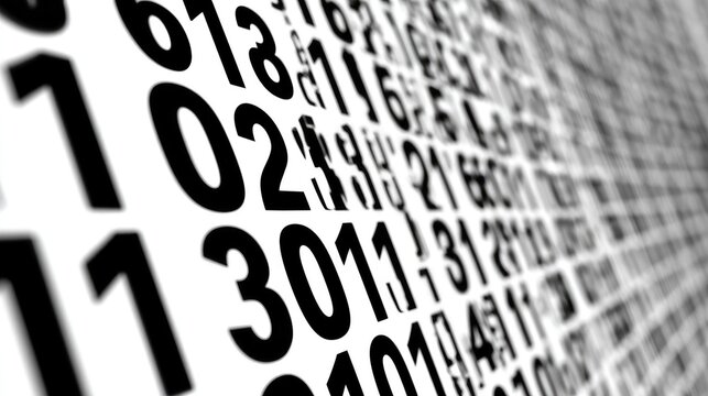 Illustration of Binary In A Digital World