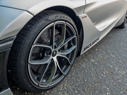 McLaren 720S Close-Up Showing Wheel Design and Detail