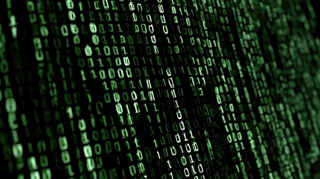 Illustration of Binary In A Digital World